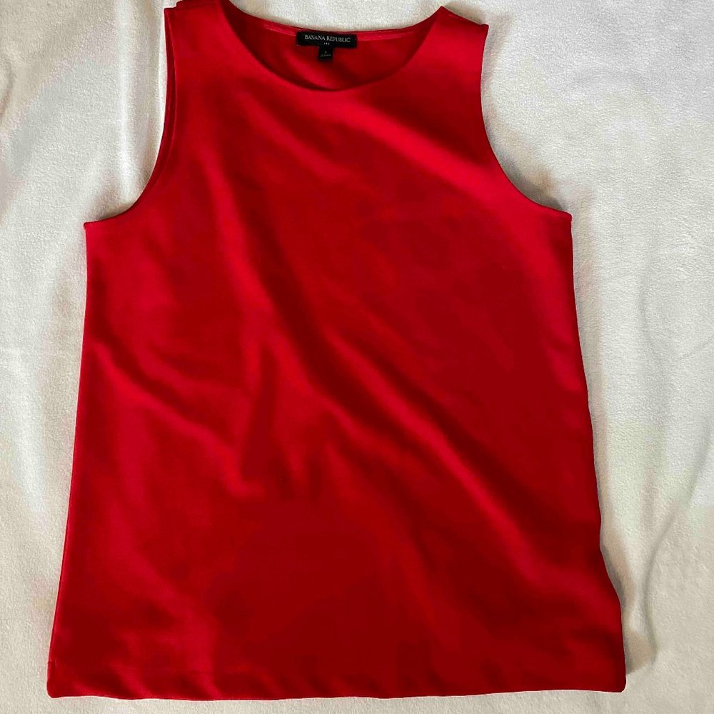 Banana Republic Red Sleeveless Top